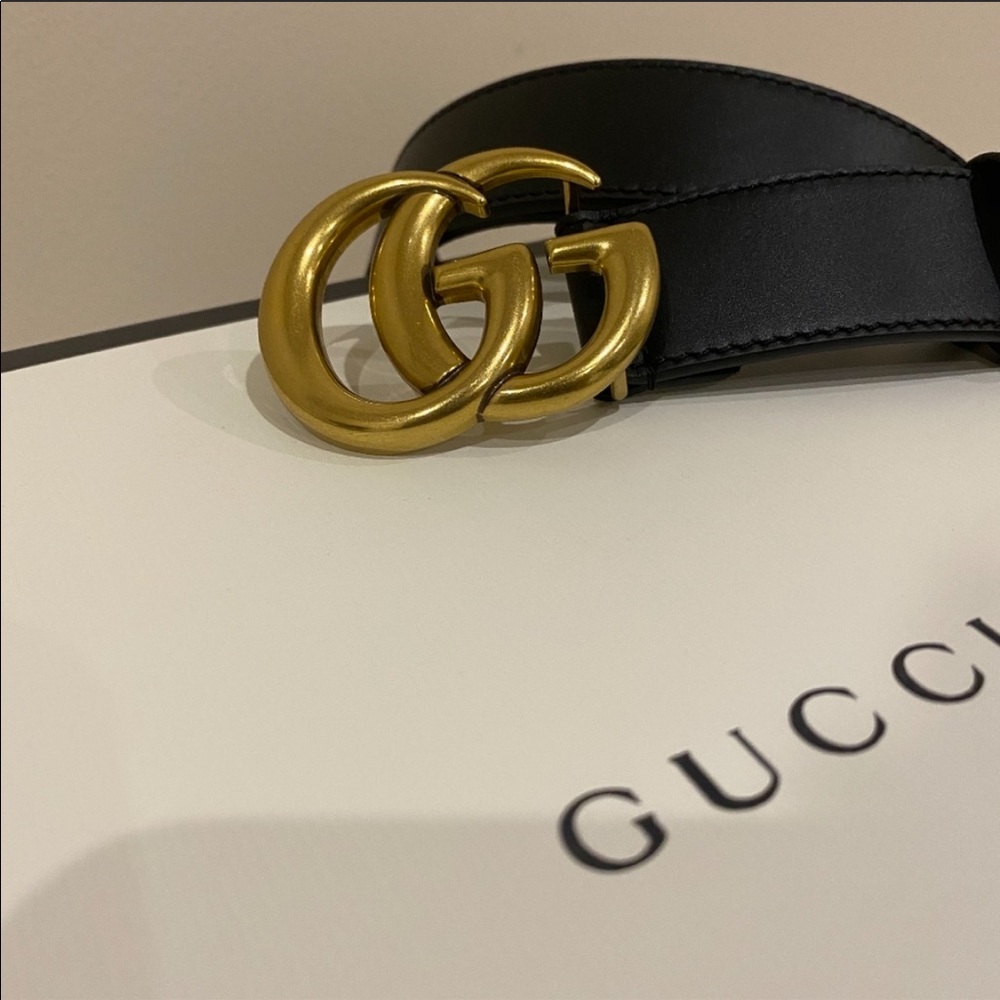 Gucci Marmont authentic wide leather belt 90 cm